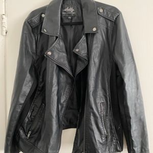 Faux leather jacket